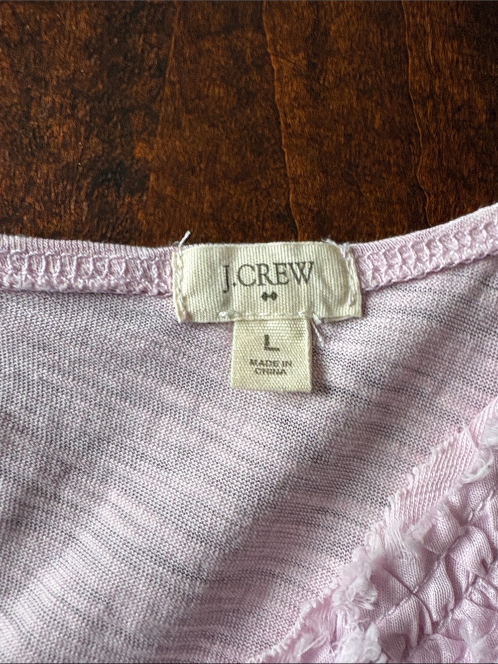 J Crew Ruffled Tank Light Pink Size Large - Picture 6 of 11